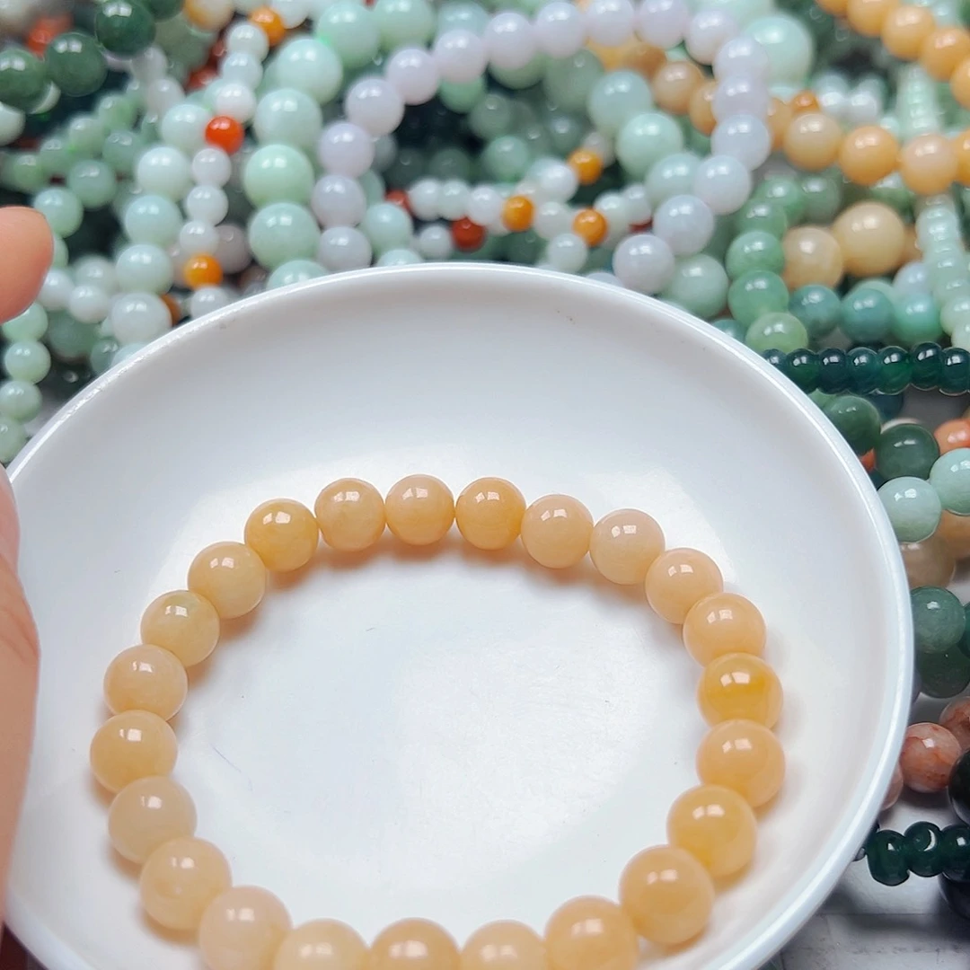 未镶嵌翡翠手链月