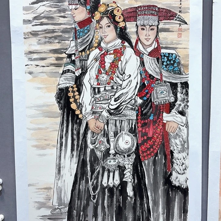 国画亲笔手绘放心去藏