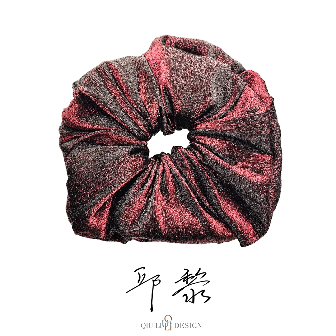 邱黎 · 简约慵懒气质光泽感大肠发圈  1c1022