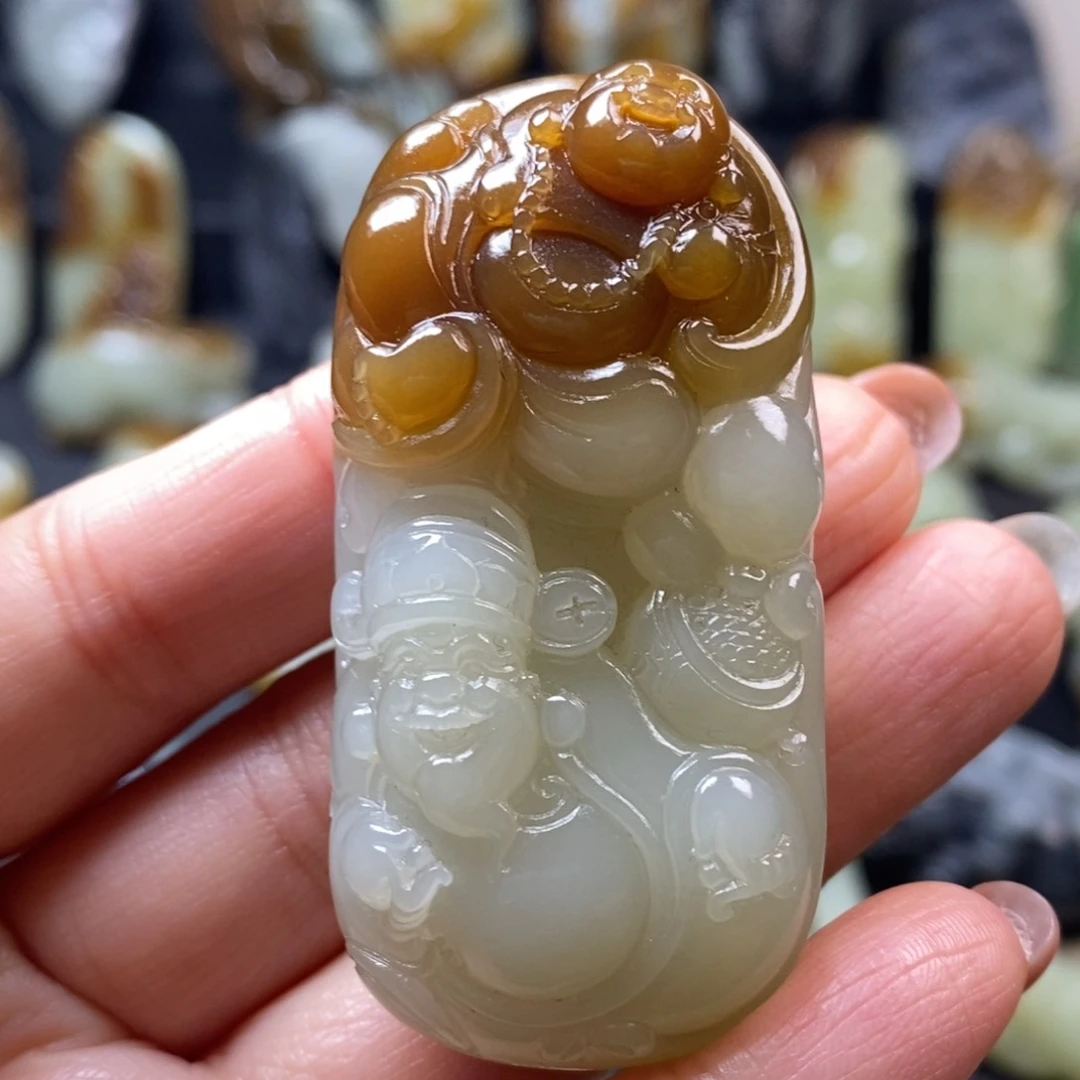 未镶嵌和田玉挂件八*