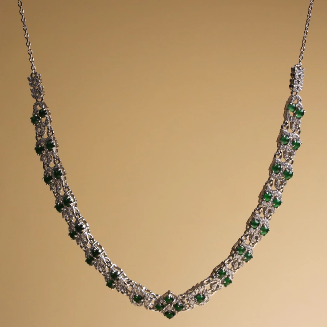 翡翠蛋面项链 ZK23111102