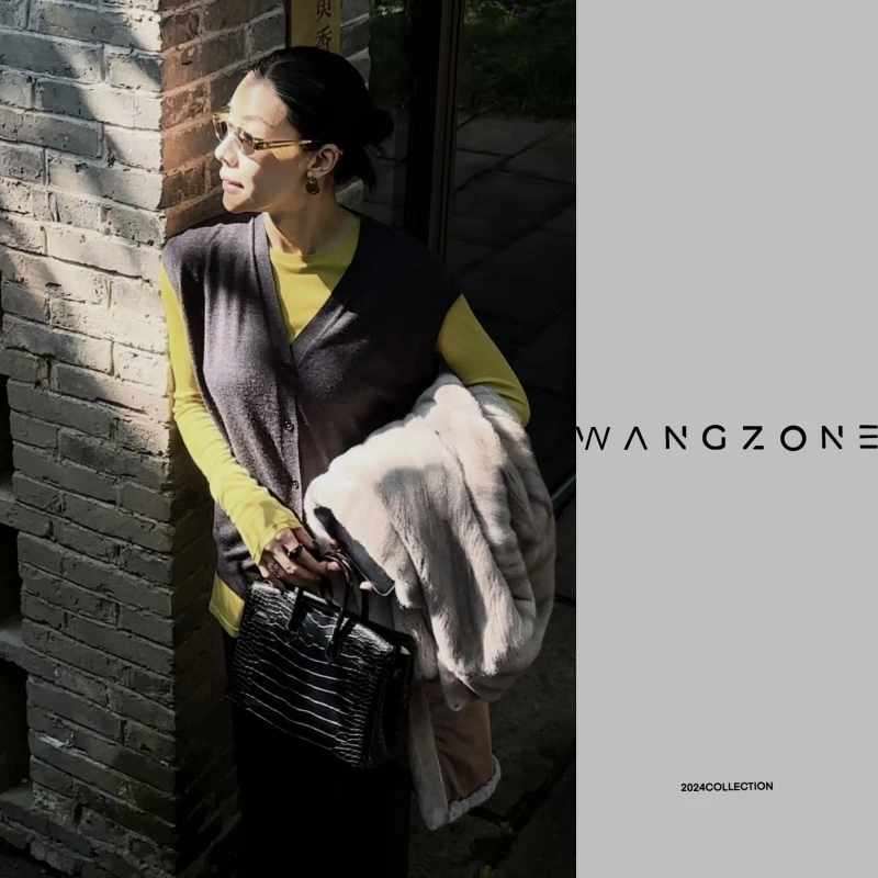WANG ZONE丨经典百搭时髦V领马甲/开衫