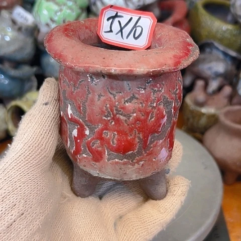 粗陶花盆手工花盆
