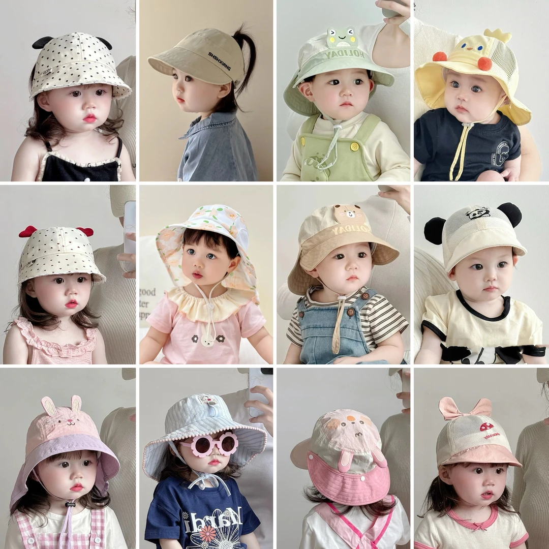 【扣号链接】-宝宝渔夫帽夏天遮阳帽