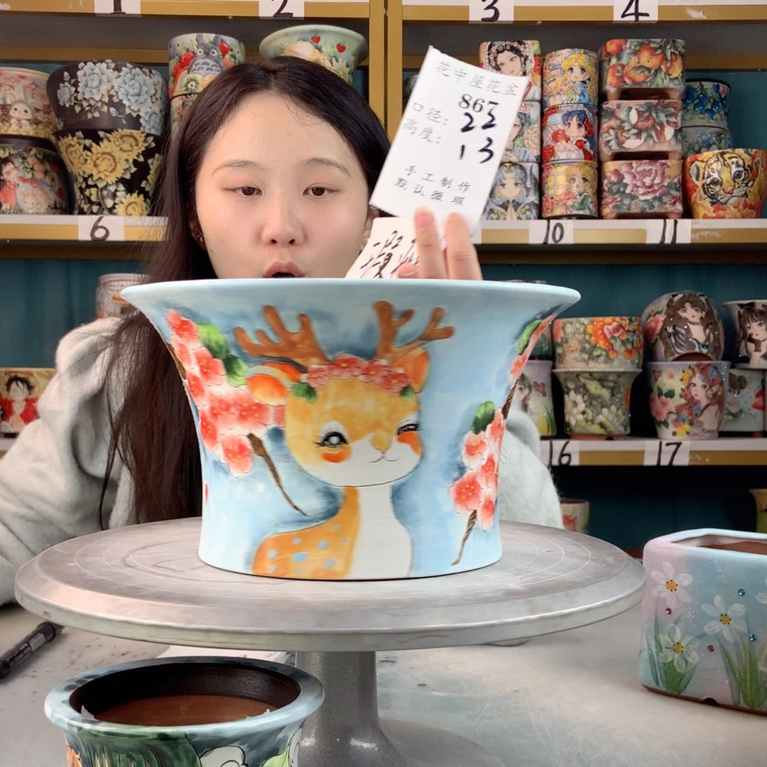 罐景德镇手工瑕疵867