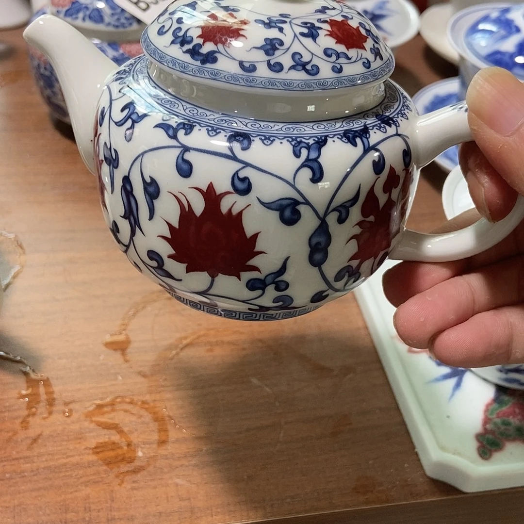 糖***糖瓷片景德镇陶瓷壶一个