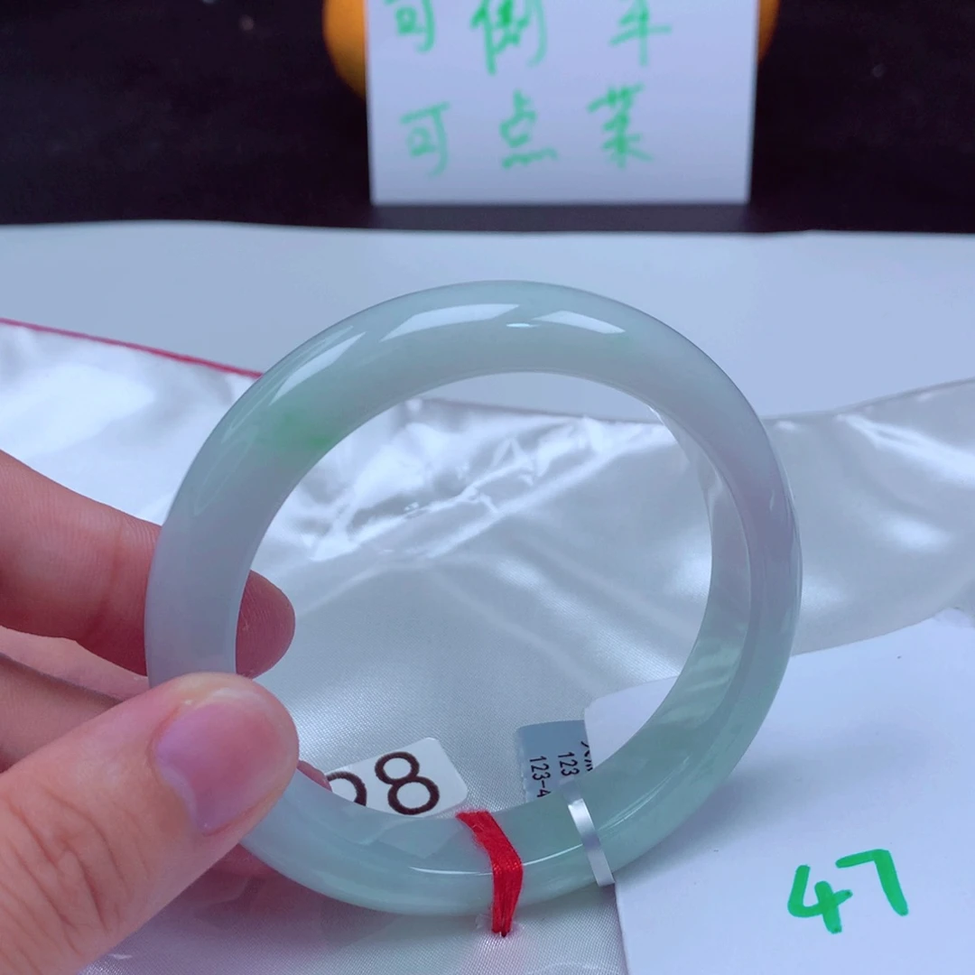 未镶嵌手镯翡翠缅甸天然A货翡翠手镯58.2