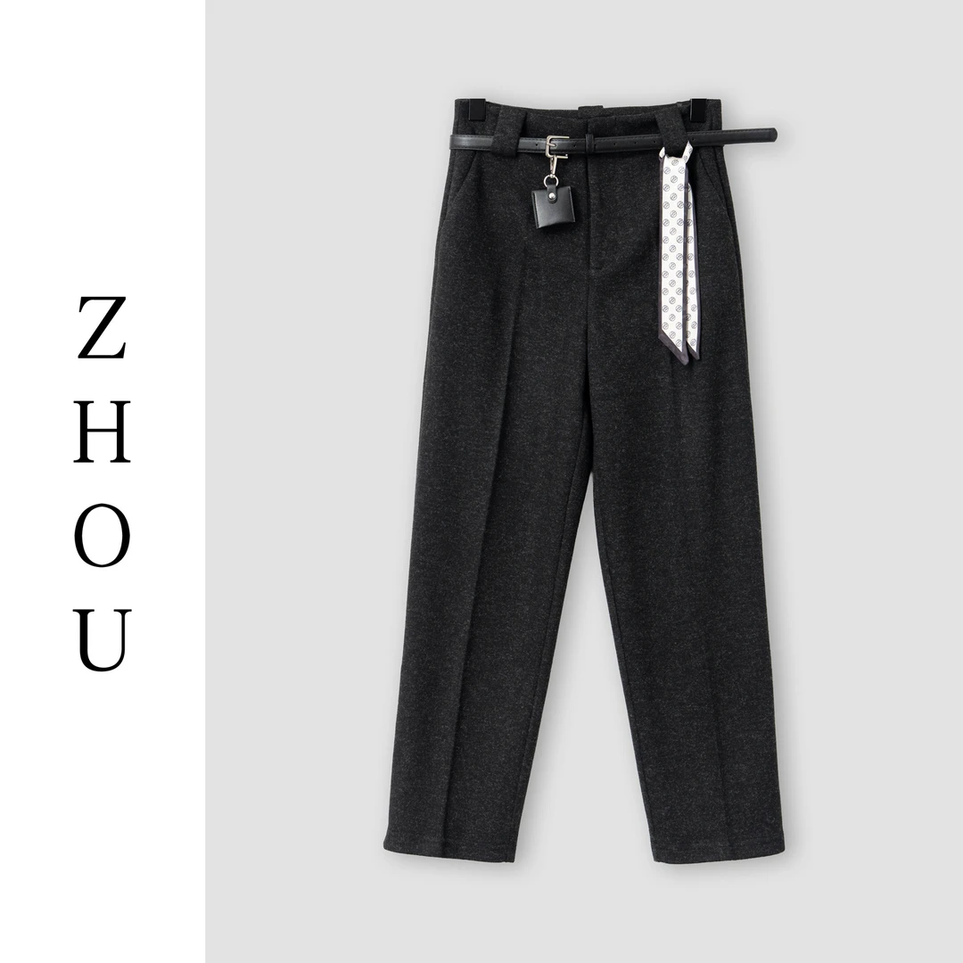 （周哥甄选）炭黑裤子-31587