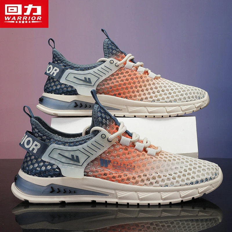 回力男鞋沙滩涉水洞洞鞋冬季透气网面凉鞋镂空大网眼运动网鞋软底