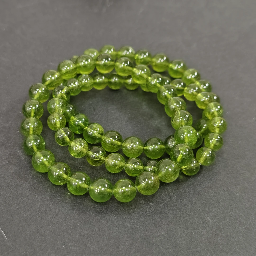 【书记甄选】天然绿碧玺单圈手链 多样性发一件 约7-8mm 8551-52QQ