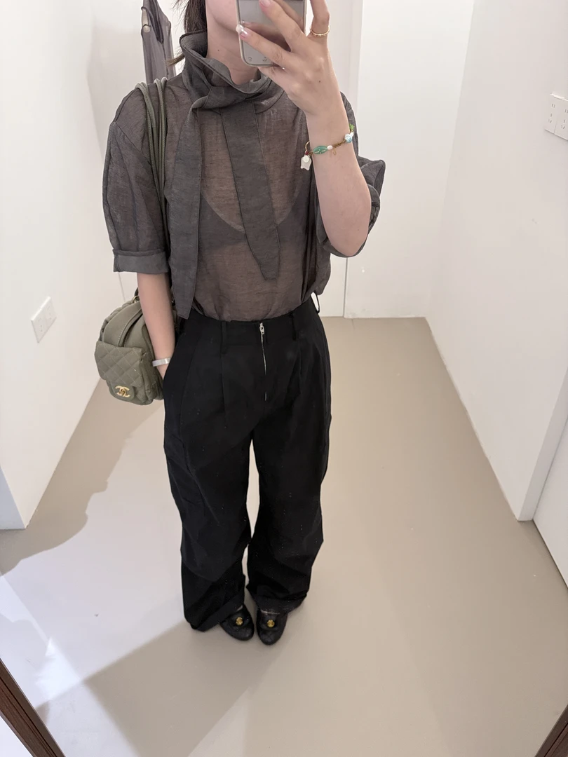 【ZHANGDAYUN】11333#【Ins博主麻感堆堆领气质衬衣】