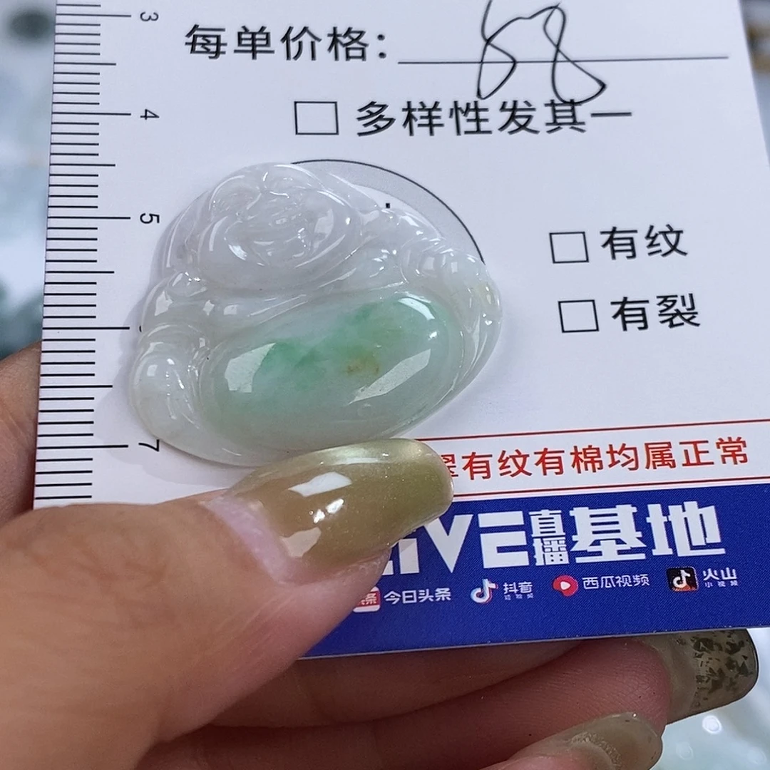 翡翠未镶嵌颈饰6934