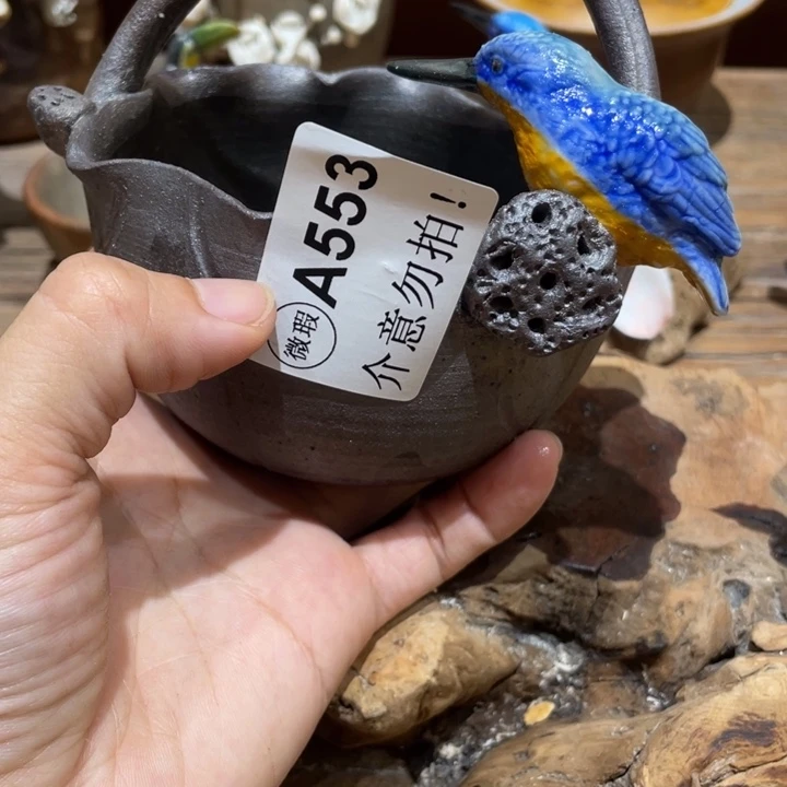 手工制作陶瓷茶具茶杯青蛙