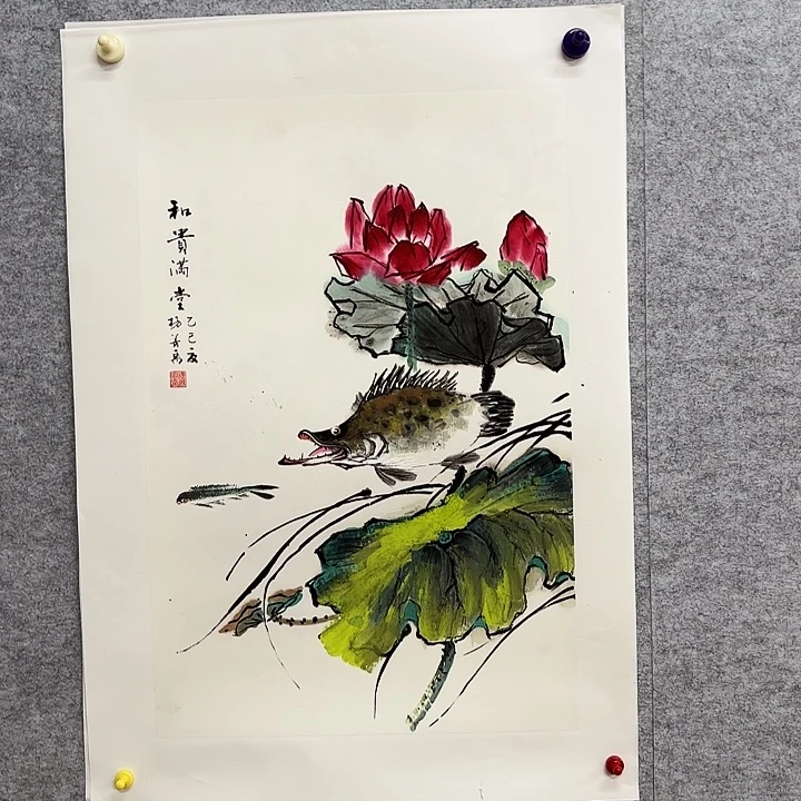 国画花鸟的翅膀和羽毛的