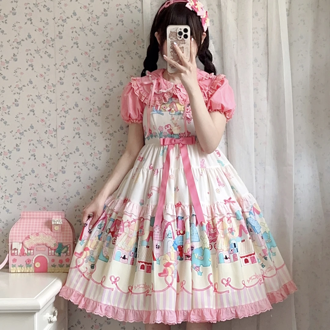 花与珍珠匣原创Lolita花花幼稚园系列甜美深圳壹方城店包顺丰