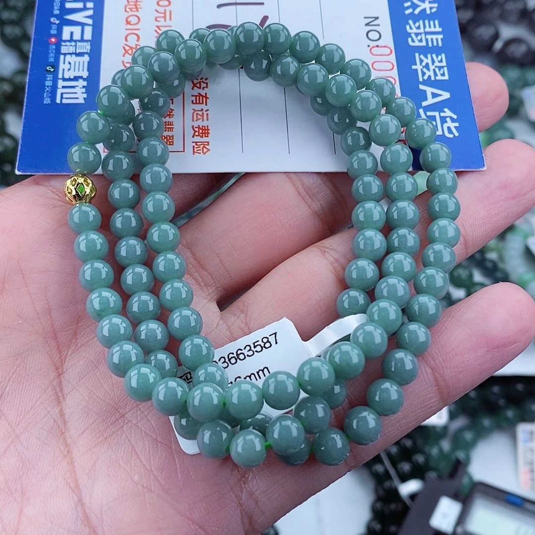 翡翠毛衣链未镶嵌