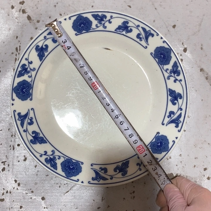 瓷片四厂翡翠瓷盘子微瑕疵