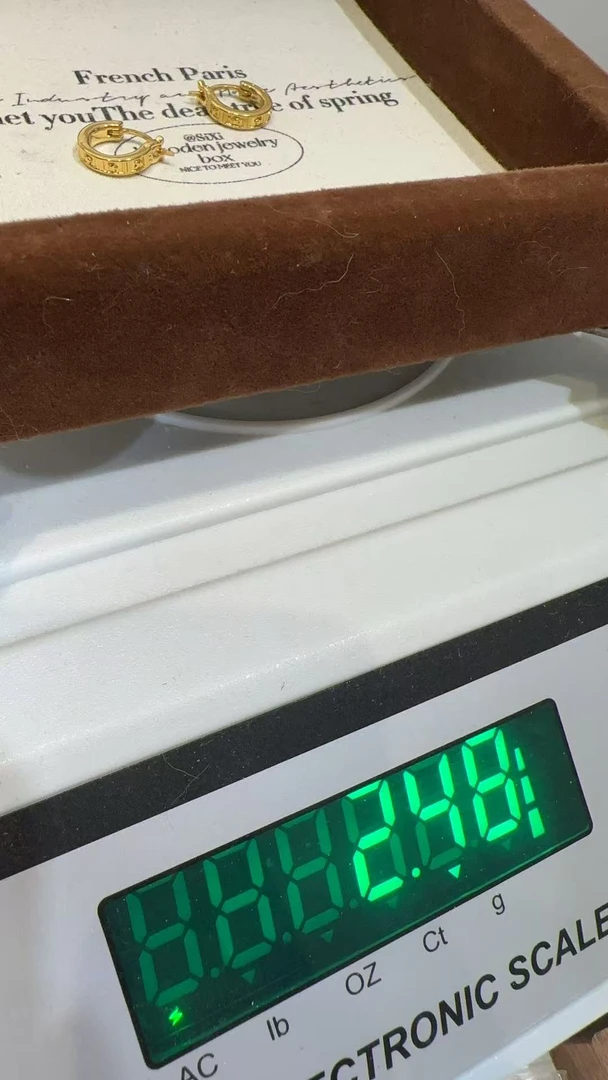 足金精品工艺耳饰