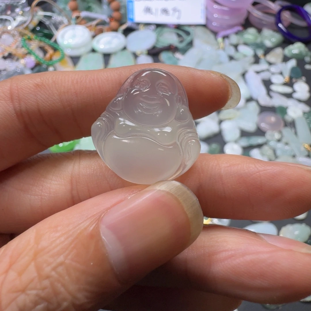 玛瑙/玉髓未镶嵌吊坠(赠链)天然玛瑙大肚佛吊坠
