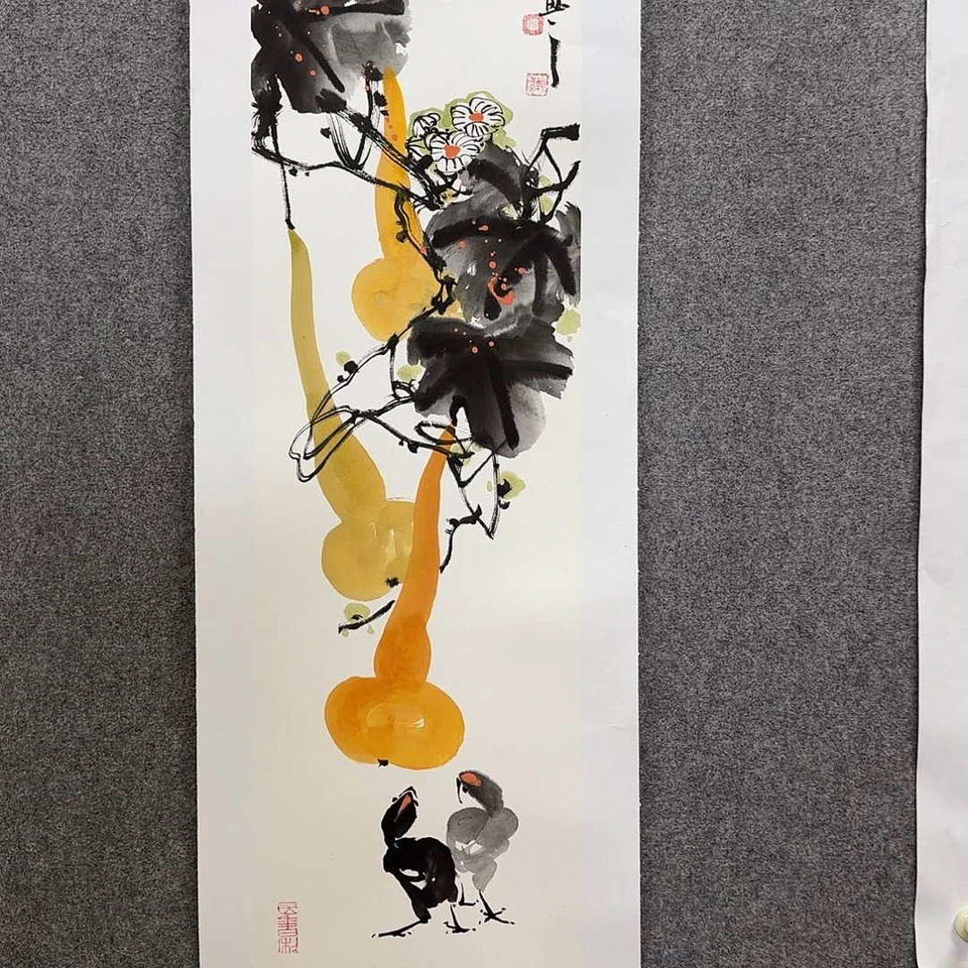 国画邢坤老师手绘作品