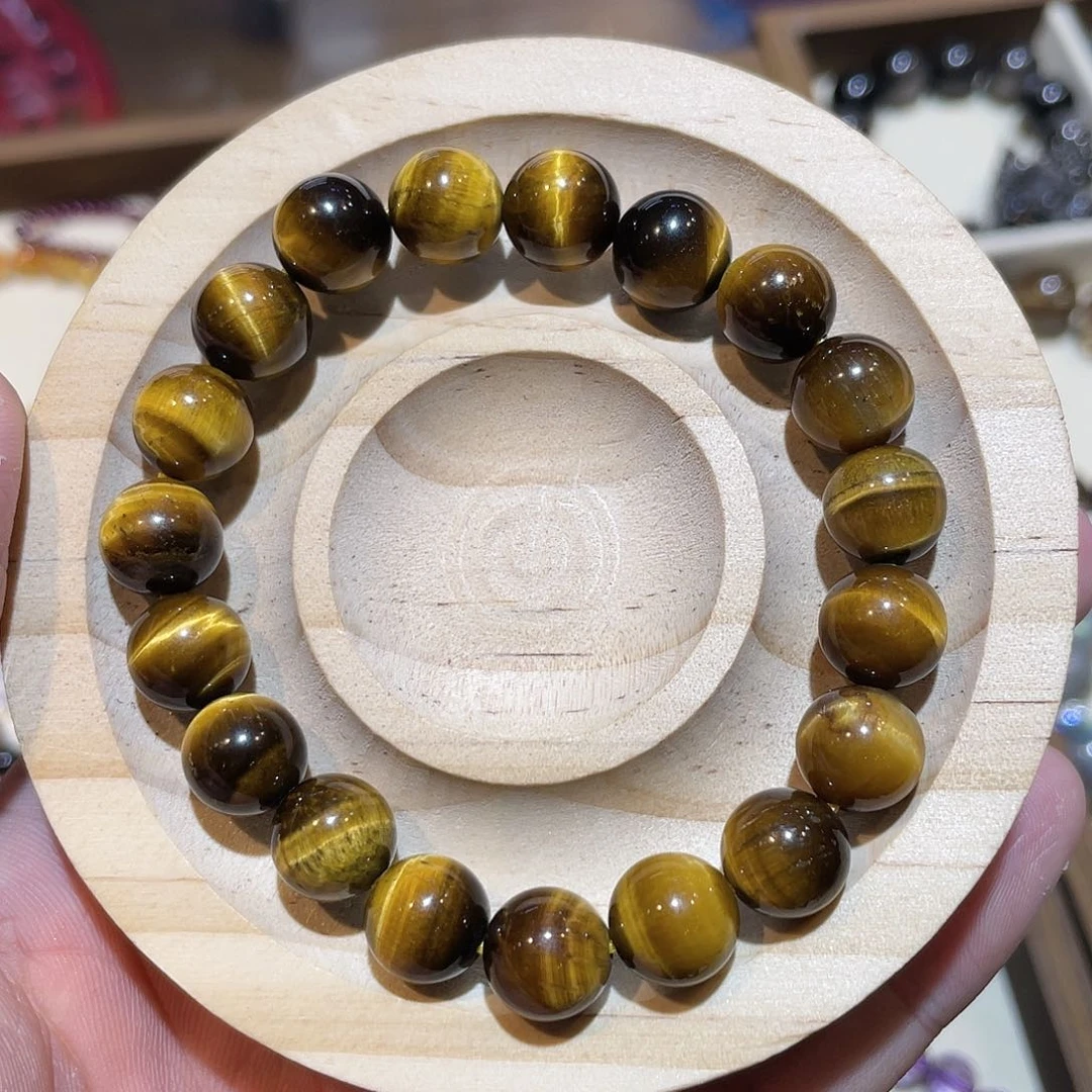 水晶手链未镶嵌天然虎眼石手链