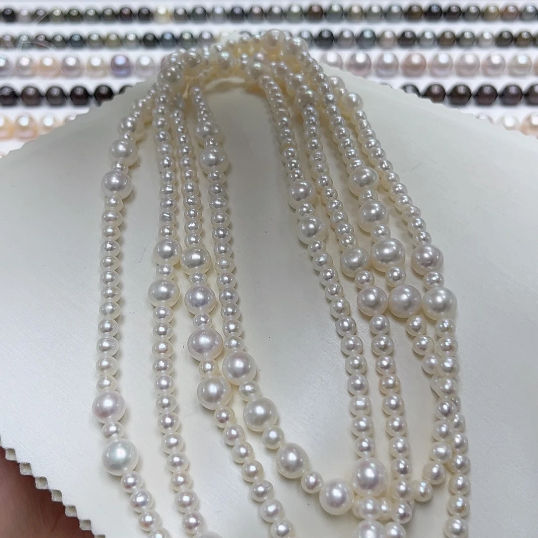 淡水珍珠颈饰未镶嵌1.5-1.6米 毛衣链