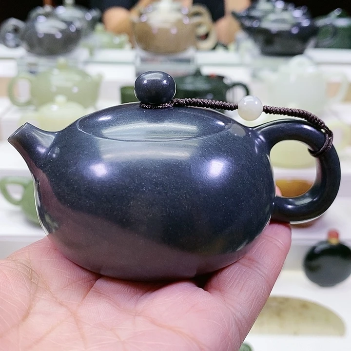 未镶嵌和田玉挂件茶壶130ml