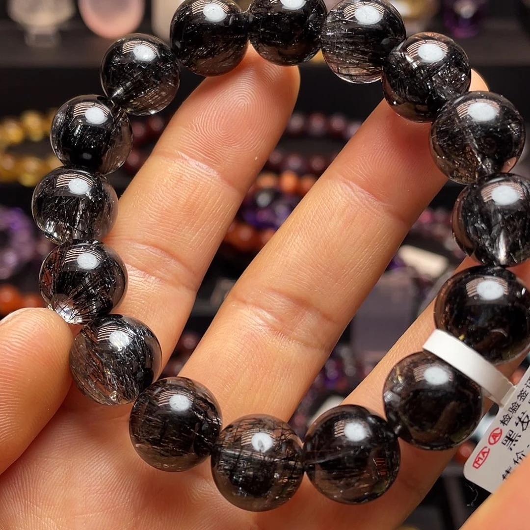 水晶手链未镶嵌黑发晶手链