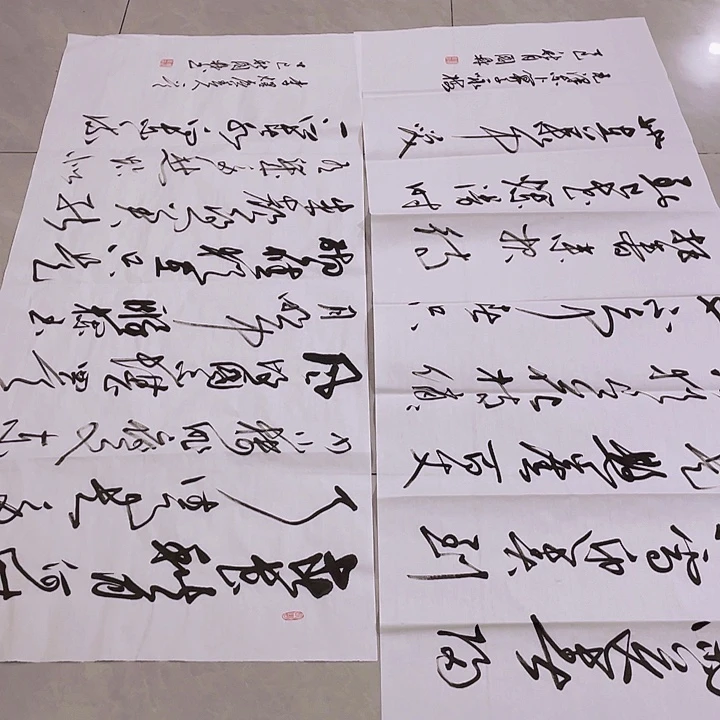 浊***2书法尤老师书法作品两个