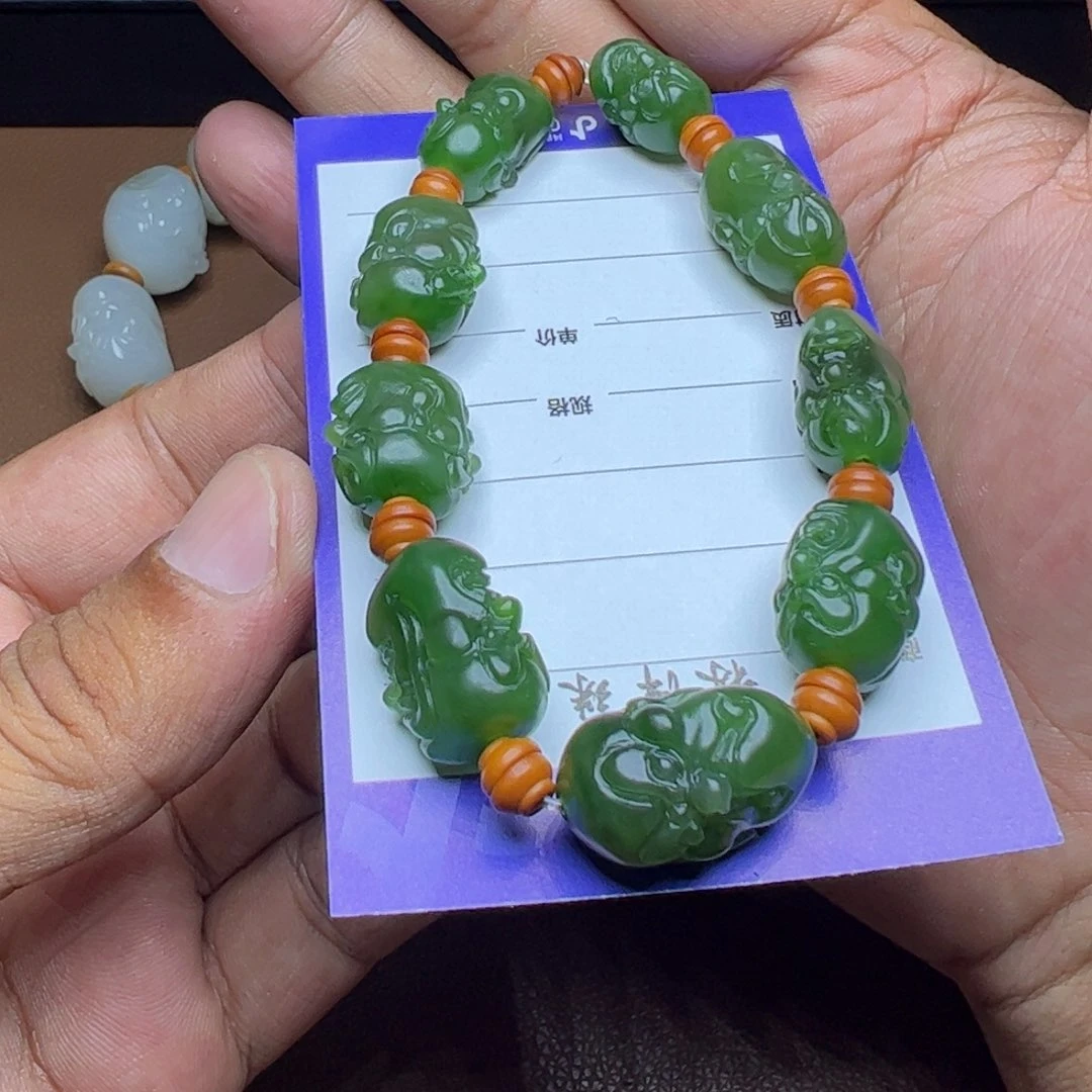 和田玉未镶嵌套链ℳ****