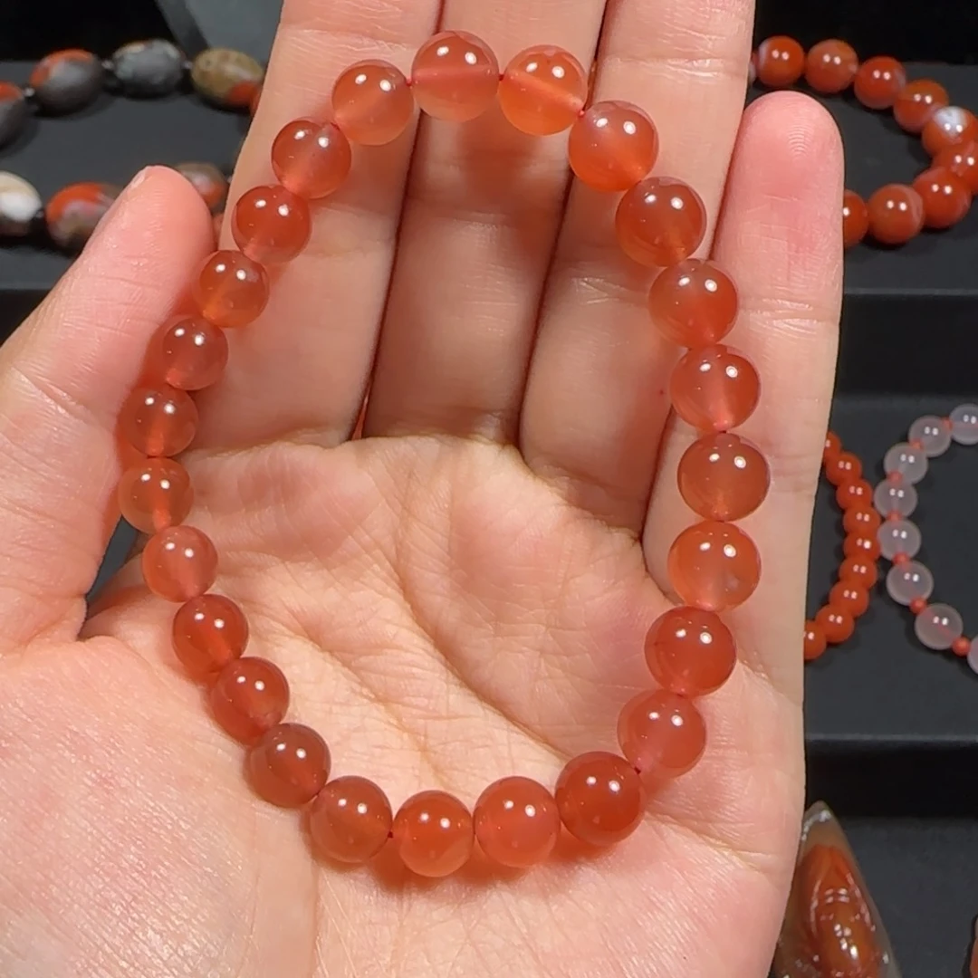 南红玛瑙保山原矿卡7+单圈未镶嵌