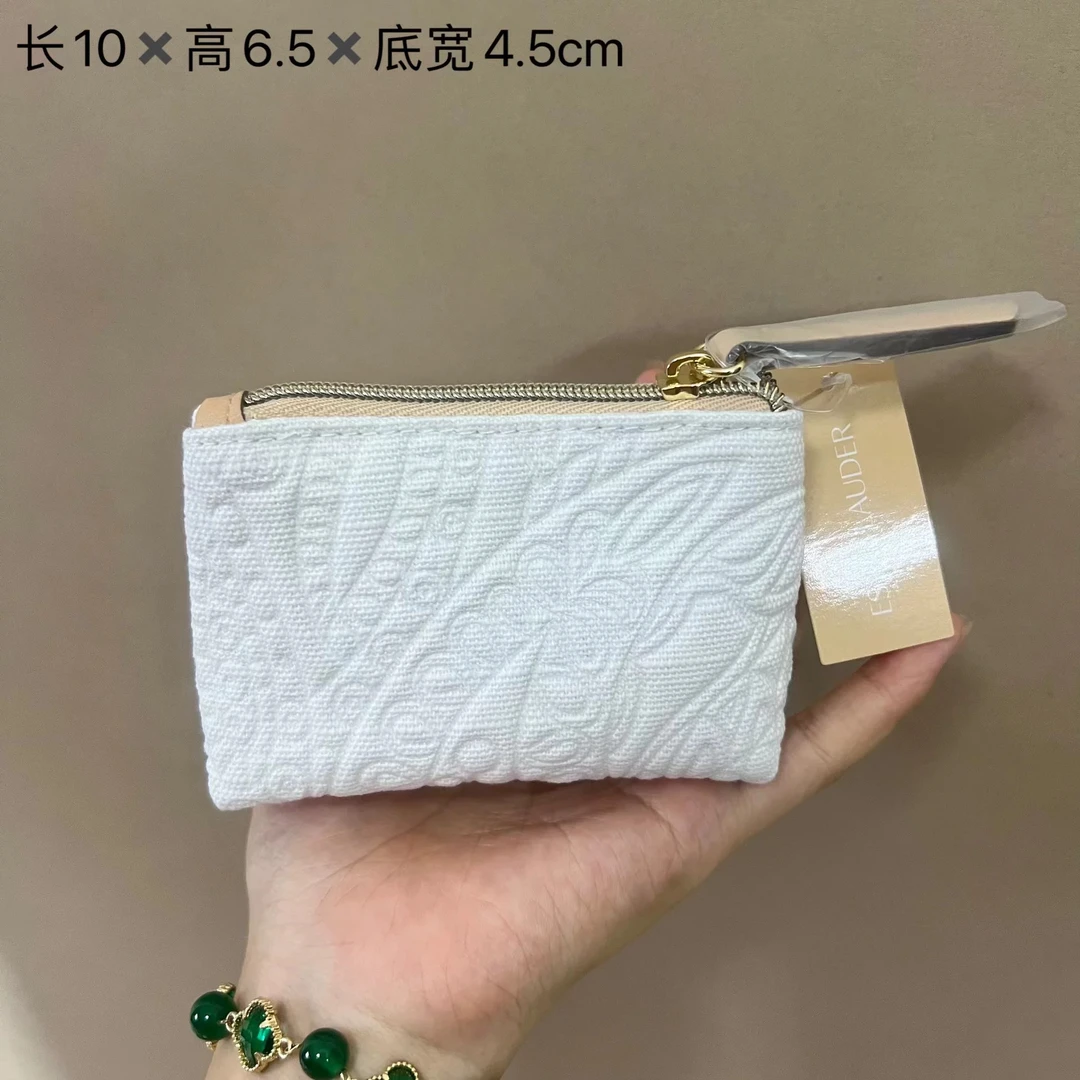 【2个装】10×7×4.5cm白色零钱包卡包收纳包小号