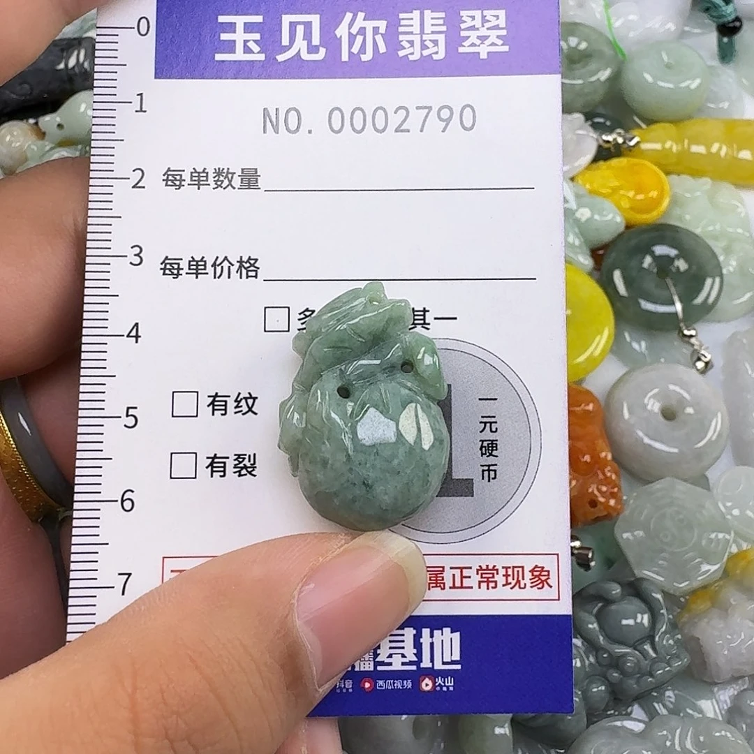 翡翠未镶嵌吊坠(不含链)