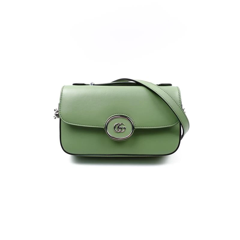 95新 GUCCI/古驰 Petite绿色手提单肩包/H_ZY0000398384