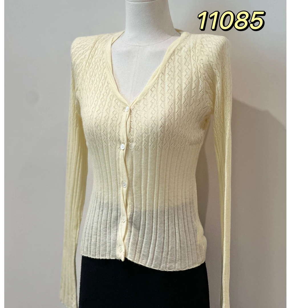 11085（部分无水洗唛，介意慎拍）SANFAN新款针织开衫