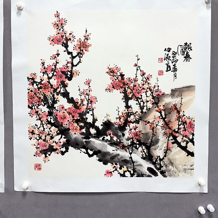 国画亲笔手绘放心去藏