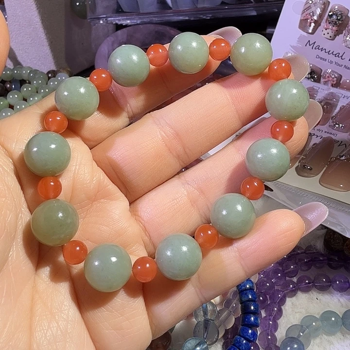 和田玉（青玉）未镶嵌手链和田玉