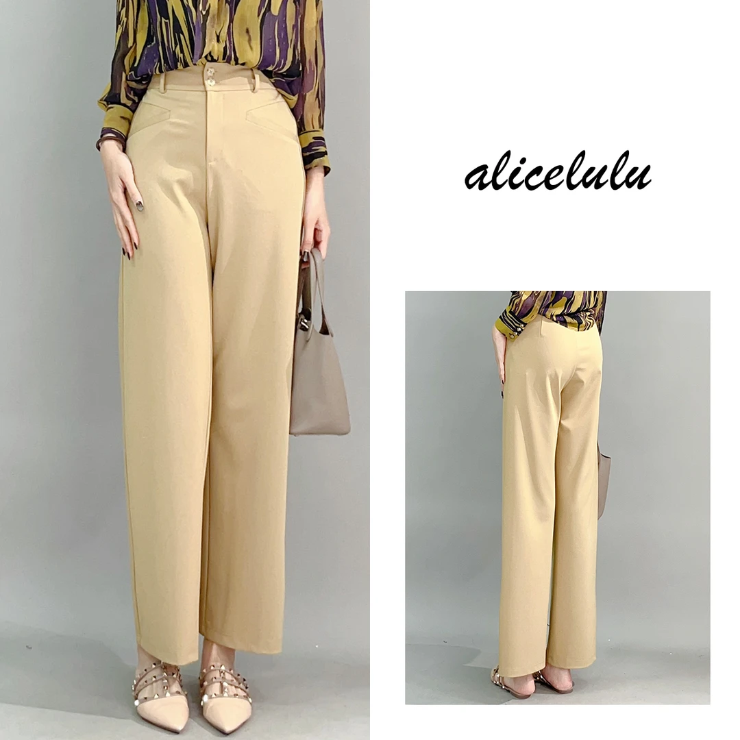 5 ALICE “剪刀裤”休闲裤 直筒显瘦 别致设计 S622125E