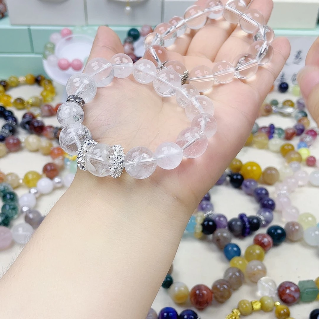水晶手链银S925镶嵌