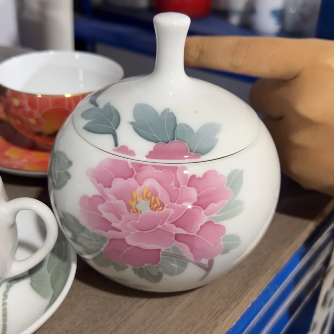 醴陵直播供货基地茶叶罐手绘