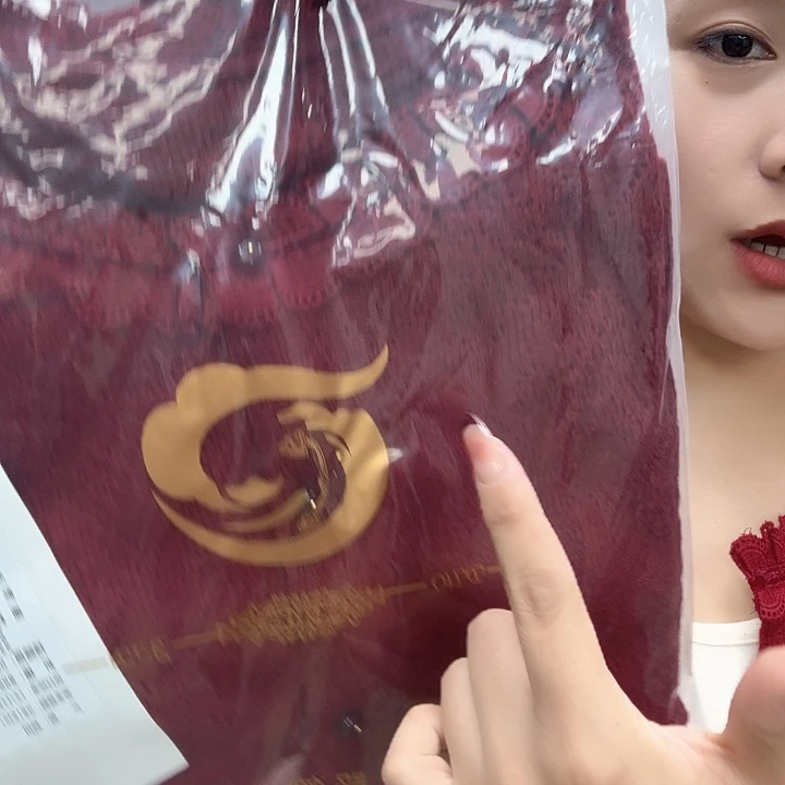 5308红色针织开衫