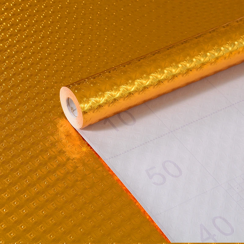 加厚自粘墙纸用于吊顶KTV金色电梯门吧台店面装饰背景墙翻新贴纸