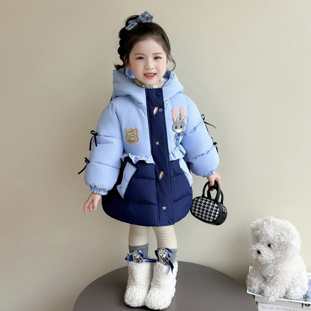 女童兔子警官朱迪棉服外套冬季新款儿童外套棉袄洋气冬装厚棉衣