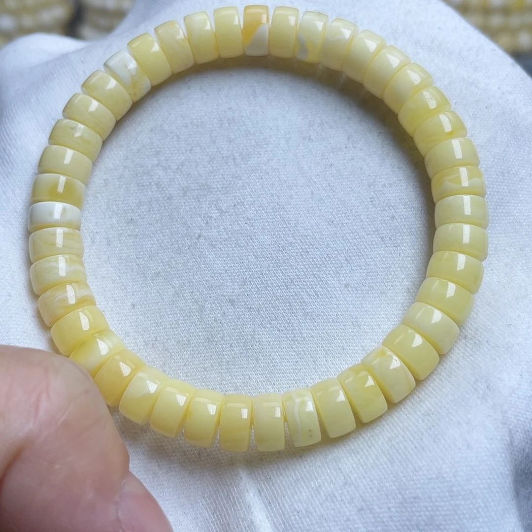 蜜蜡裸石未镶嵌8m蜜蜡手串