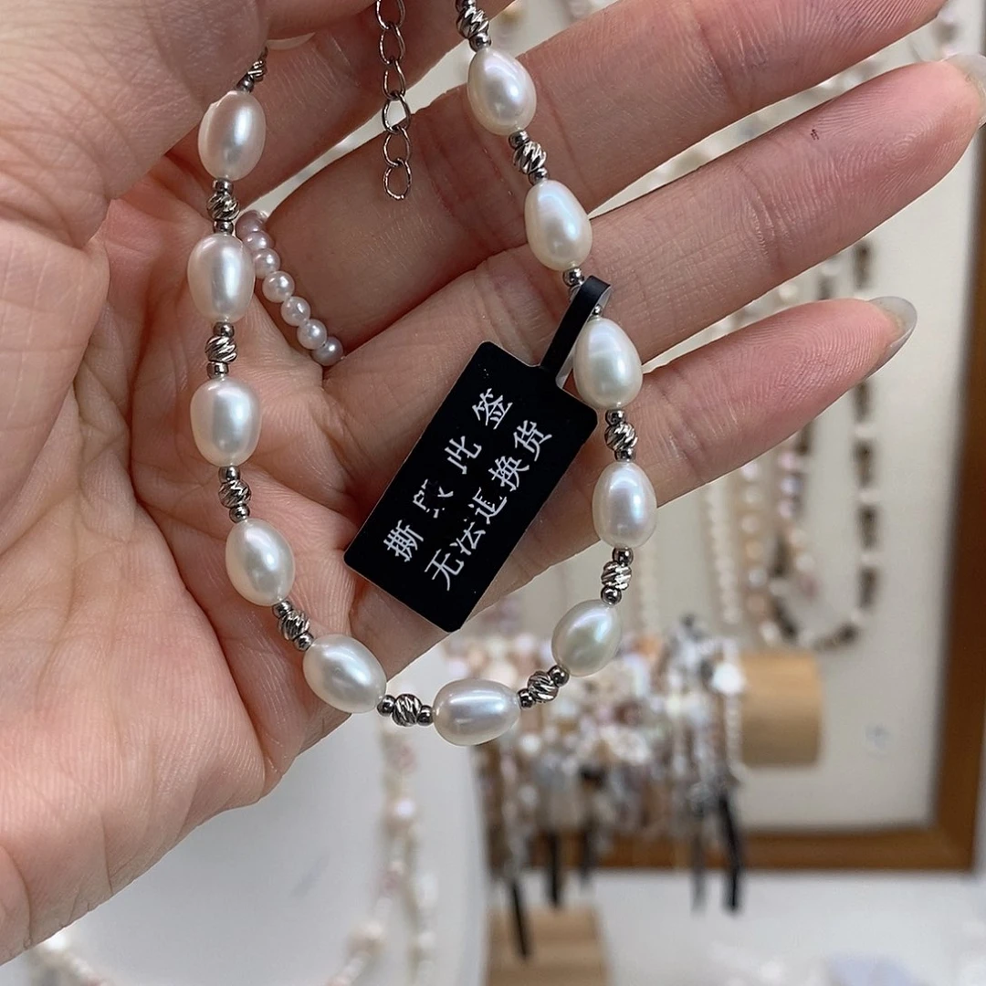 淡水珍珠耳饰合金