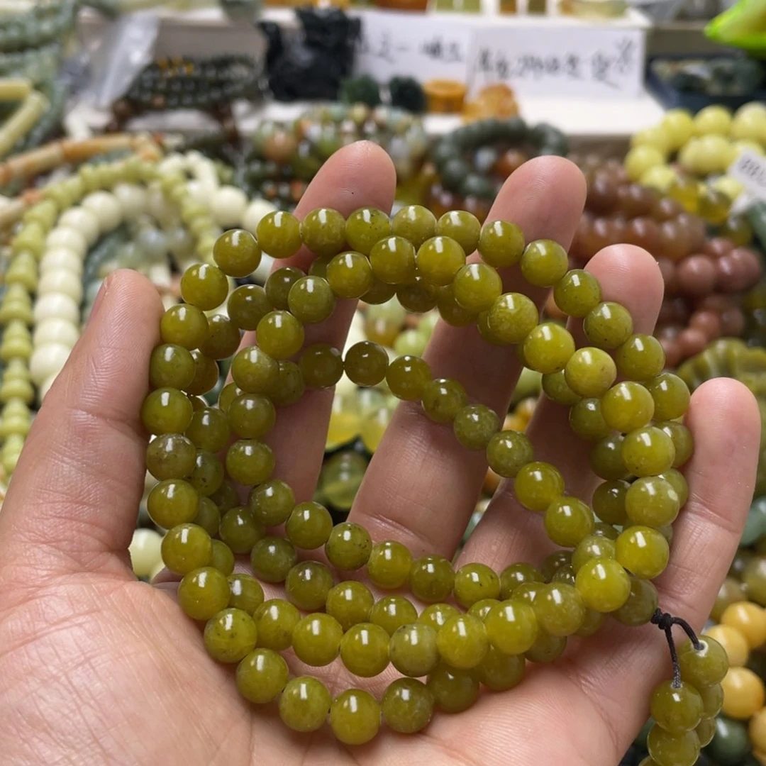 蛇纹石玉手链未镶嵌