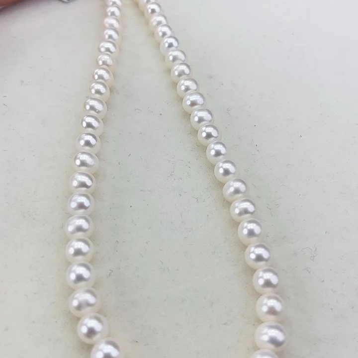 淡水珍珠颈饰未镶嵌卡6冷白