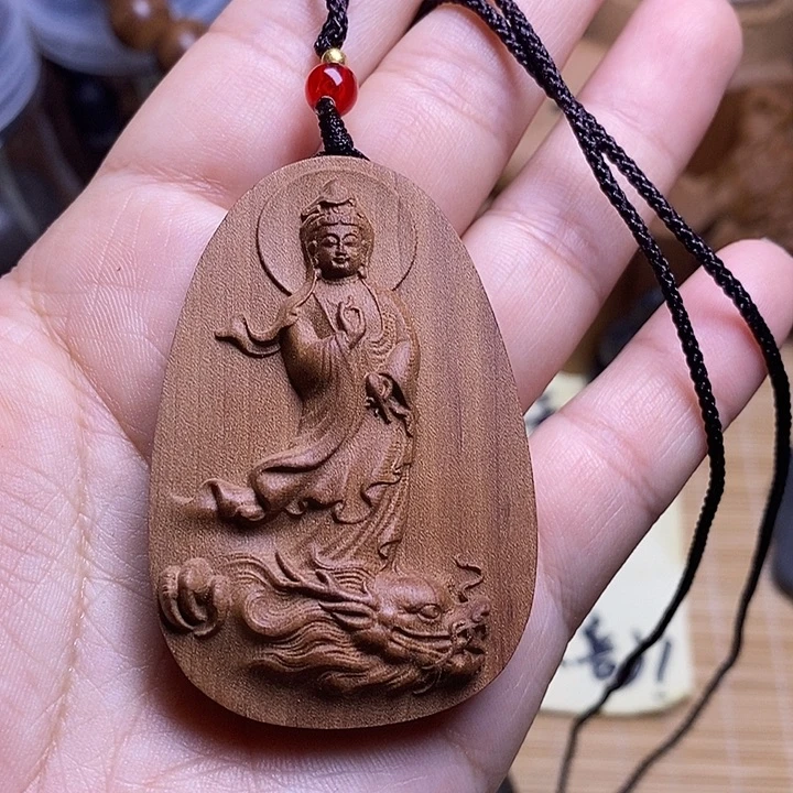 ****³檀香木檀香观音牌子