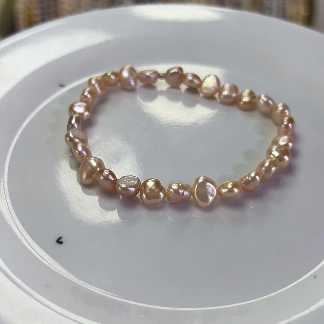 手绳淡水珍珠钛钢