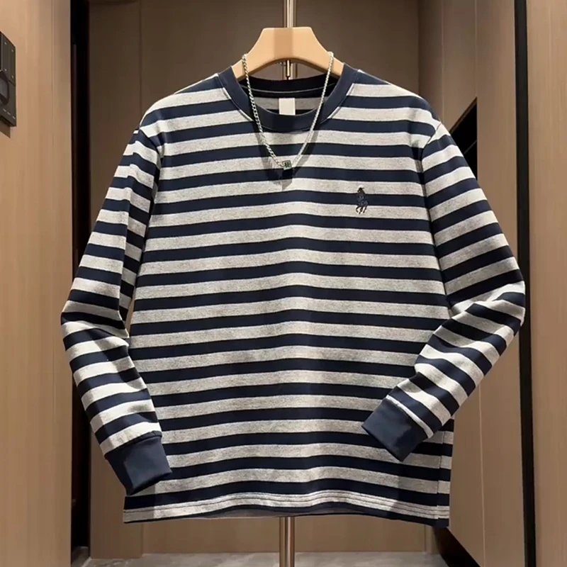 NIPEHUEIN/尼皮怀恩卫衣男款休闲痞帅刺绣时尚休闲男长袖T恤宽松